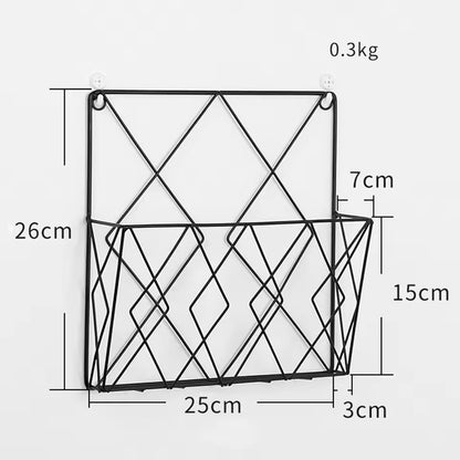 Magazines And Books Organizer - Black Metal - My Store