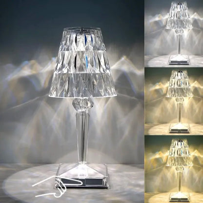 Crystal Diamond Table Lamp