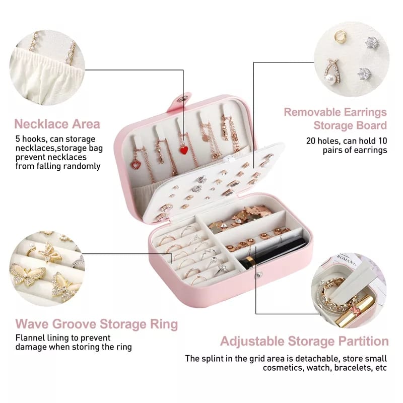 Medium Leather Jewelry Organizer - My Store