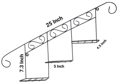 Staircase Floral Display Wall Basket Frame - My Store