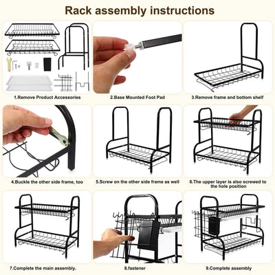 Multi-Tired Dish Rack - 2Layer & 3Layer - My Store