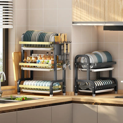 Multi-Tired Dish Rack - 2Layer & 3Layer - My Store