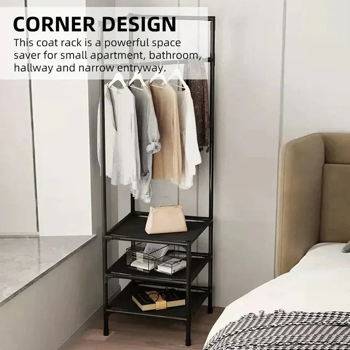 Coat Rack with Corner Design - My Store