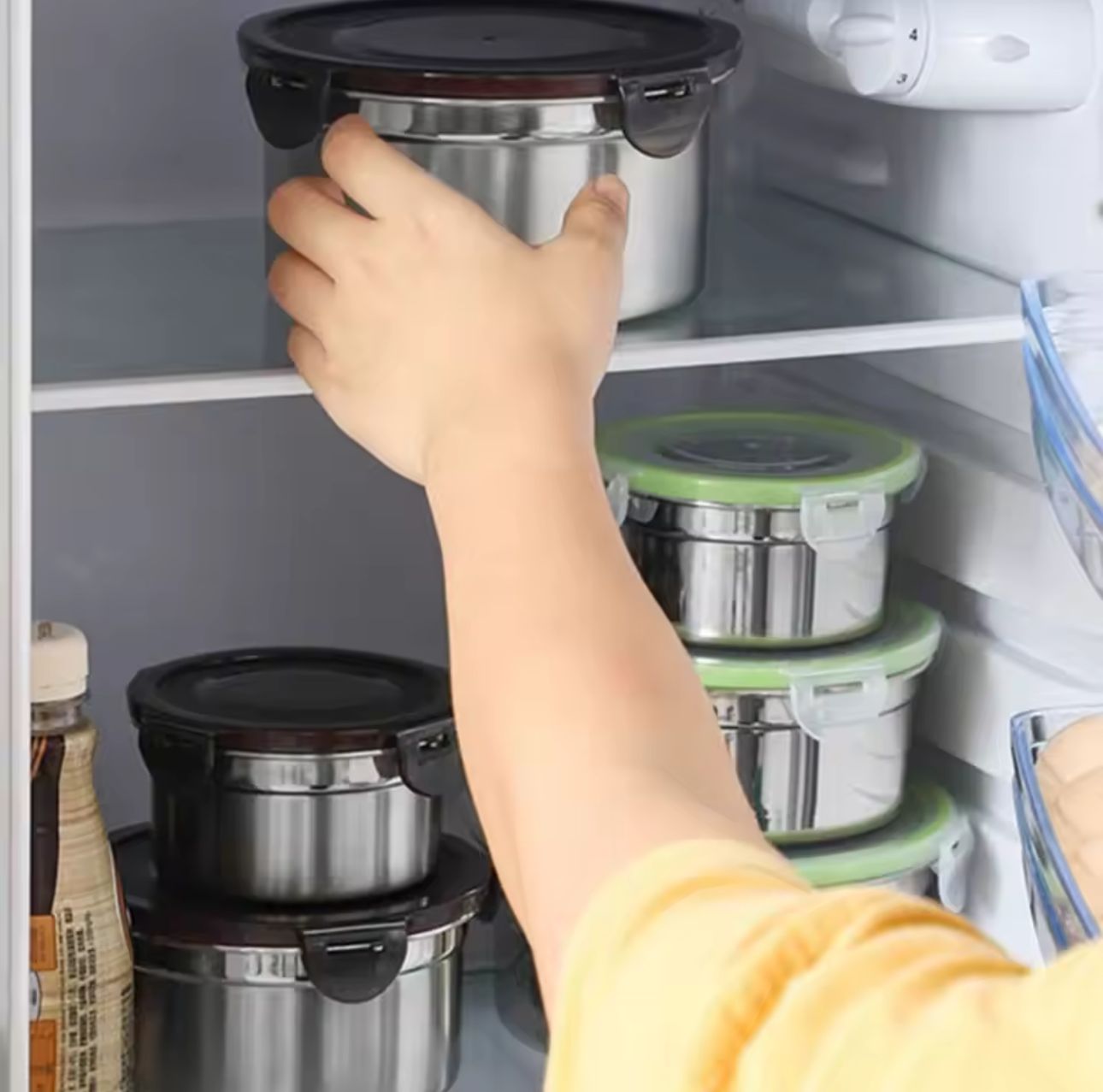 3 Pcs Korean Style Sealed Stainless Steel Food Preservation Box - My Store