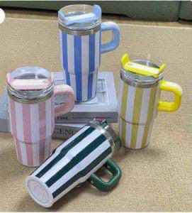 Stripes Tumbler For Kids Mini 14Oz Stainless Steel