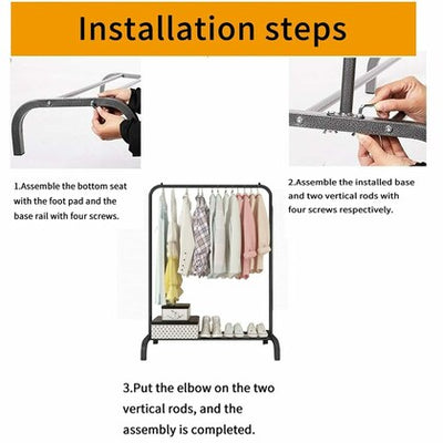 Single Pole Metal Cloth Stand - My Store