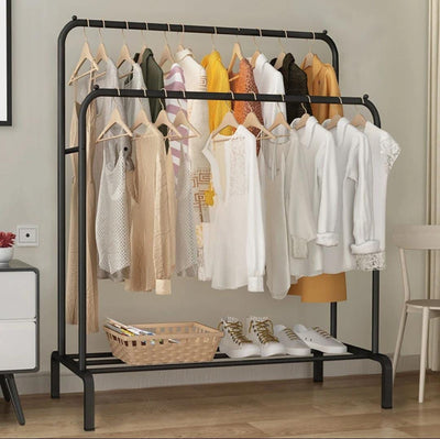 Double Pole Metal Cloth Stand - My Store