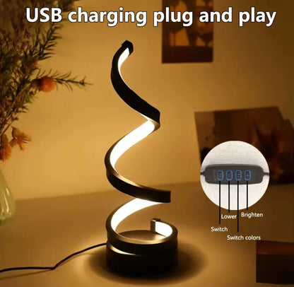 Spiral LED 3 Colours Adjustable Light