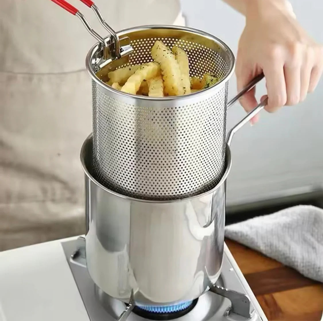Stainless Steel Deep Fryer Frying Pot - My Store