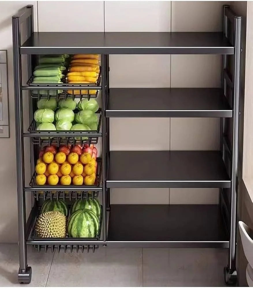 Multifunctional Storage Rack with Wheels - My Store