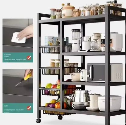 Multifunctional Storage Rack with Wheels - My Store