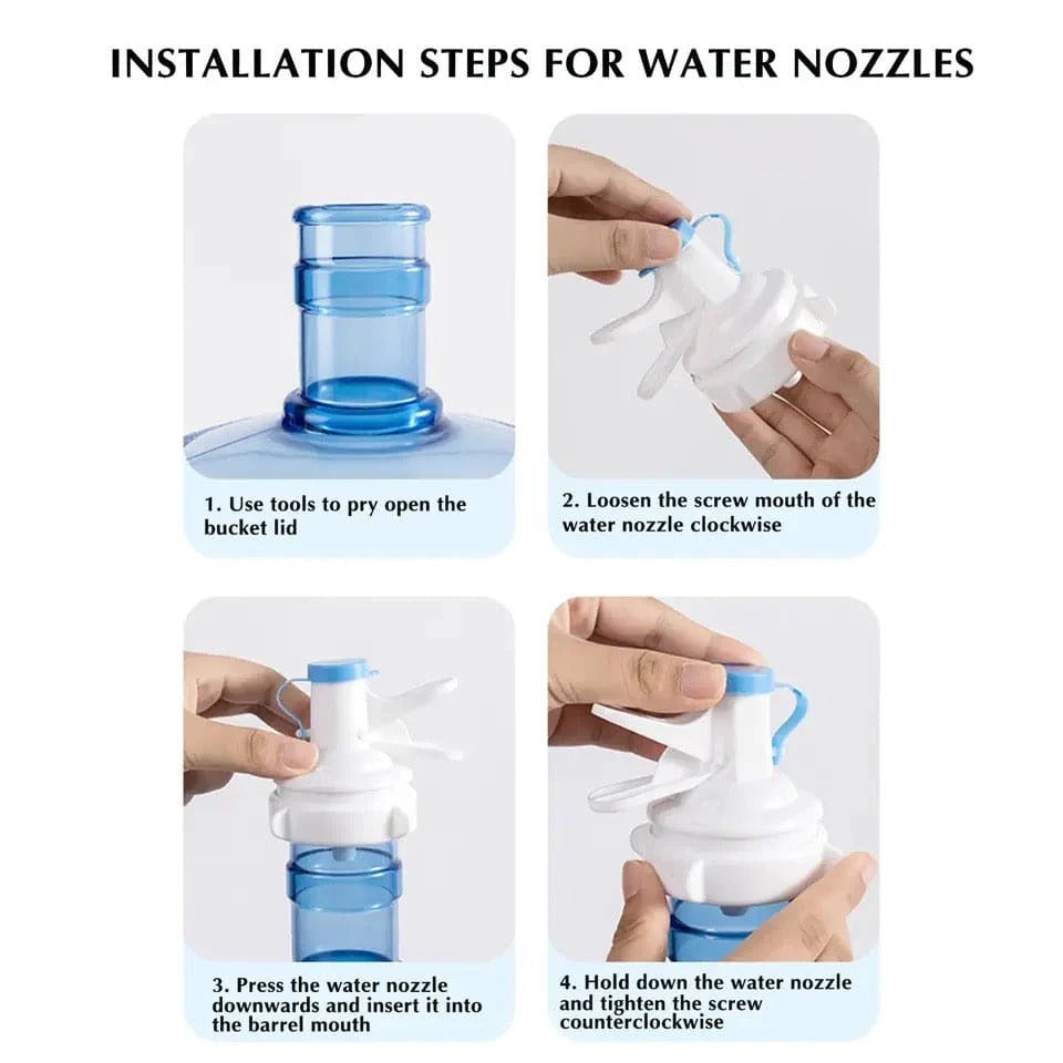 METAL STAND 19L WATER BOTTLE WITH WATER TAP WITH NOZZLE - My Store