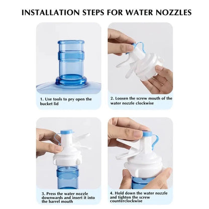 METAL STAND 19L WATER BOTTLE WITH WATER TAP WITH NOZZLE - My Store