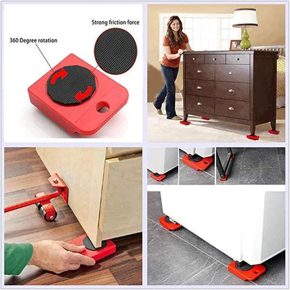 Set Of 5 Heavy Duty Furniture Lifter Transport Tool Set - My Store