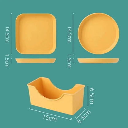 Plastic Plates With Stand