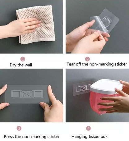 Wall Mounted Sticking Tissue Holder - My Store