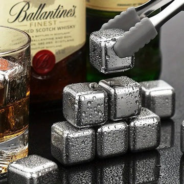 6 Grid Steel Ice Cubes With Clip - My Store
