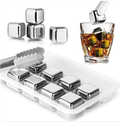 6 Grid Steel Ice Cubes With Clip - My Store