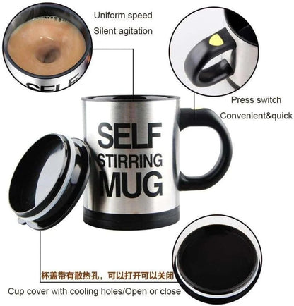 Electronic Self Stirring Travel Mug