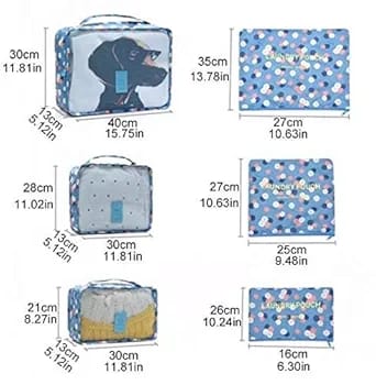 Vercord 7 Set Travel Packing Organizers Cubes Luggage Suitcase Organizer Bags - My Store