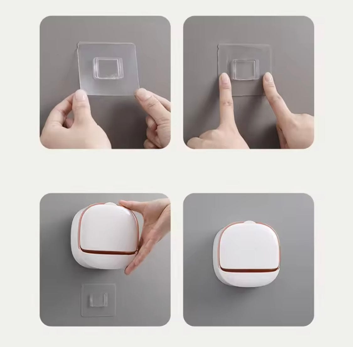 Wall Mounted Soap Box With Flip Cover - My Store