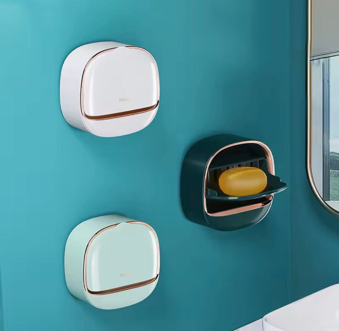 Wall Mounted Soap Box With Flip Cover - My Store