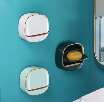 Wall Mounted Soap Box With Flip Cover - My Store