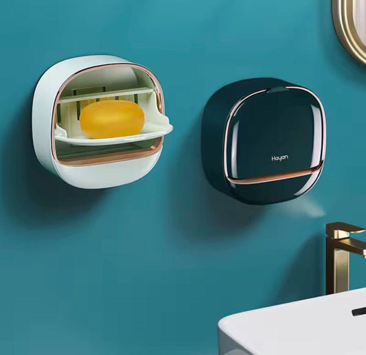 Wall Mounted Soap Box With Flip Cover - My Store