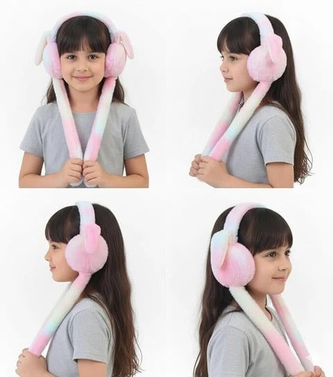 Premium Cute Bunny Earmuffs with Plush Moving Ears - My Store