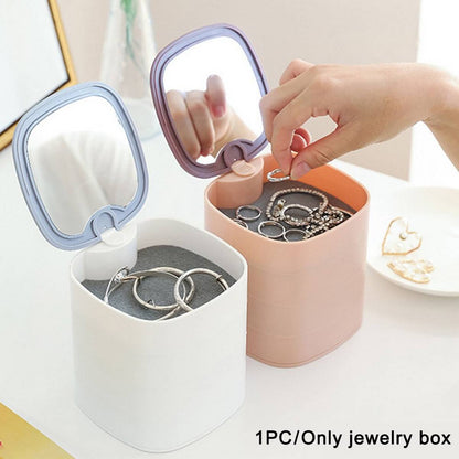Cosmetic Storage Box with Mirror