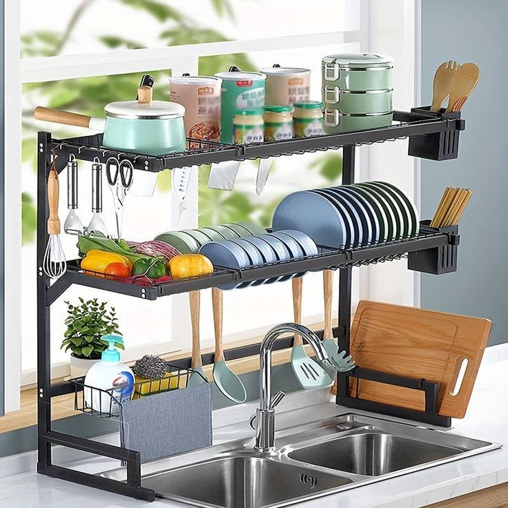 Double Layer Over The Sink Rack - My Store