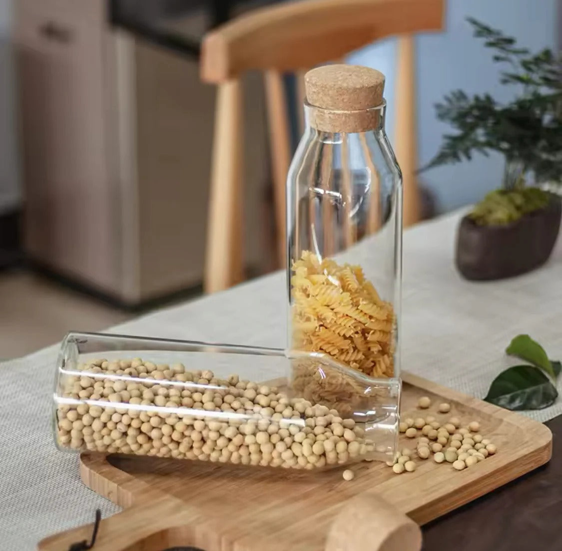 Glass Bottles with Cork Stopper
