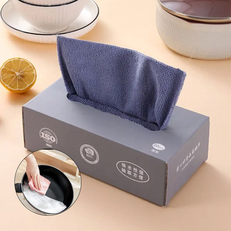 Reusable Microfiber Cleaning Cloth 20 Pcs - My Store
