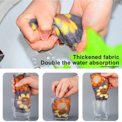 Microfiber Cleaning Towels Printed Pack Of 5 - My Store