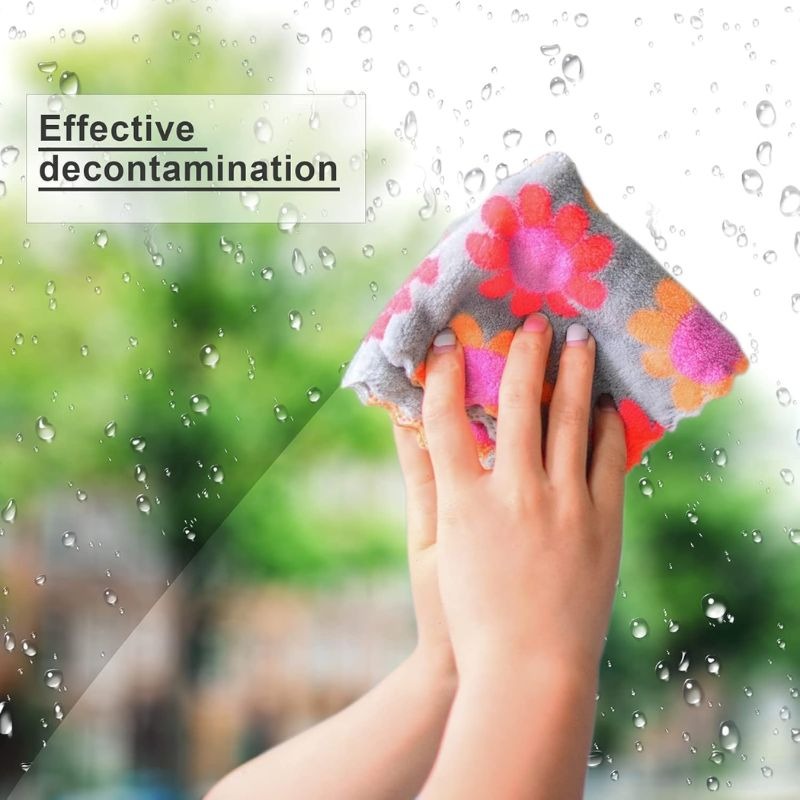 Microfiber Cleaning Towels Printed Pack Of 5 - My Store