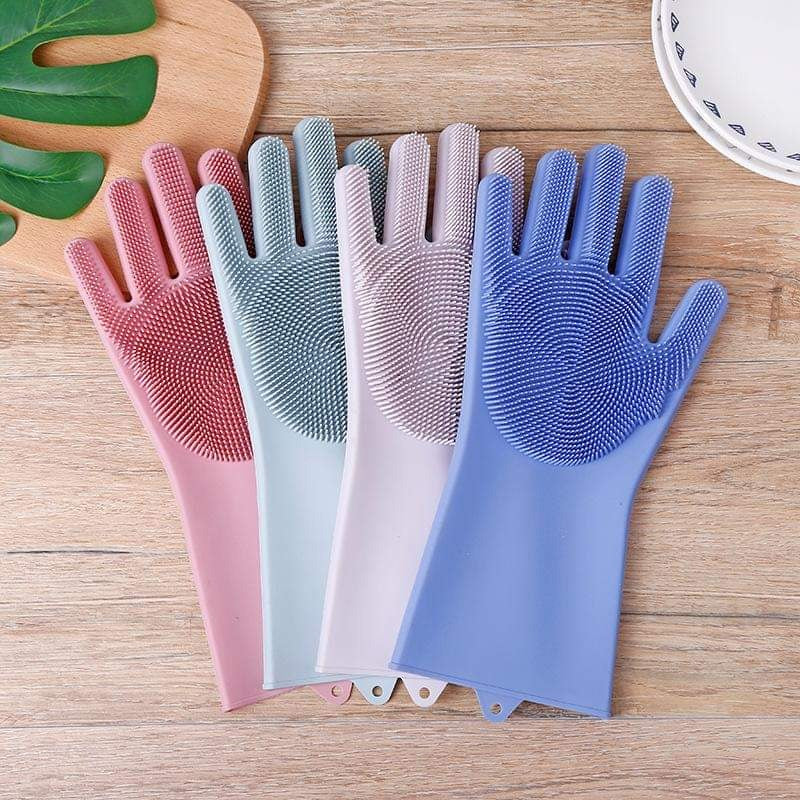 Magic Washing Gloves - Pair Of Silicone Washing Gloves - My Store