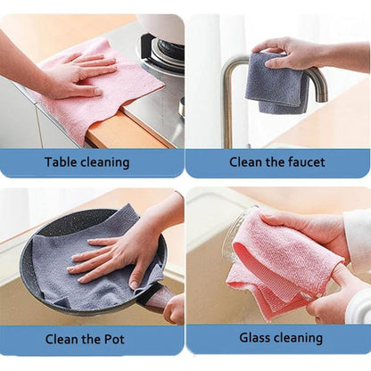 Reusable Microfiber Cleaning Cloth 20 Pcs - My Store