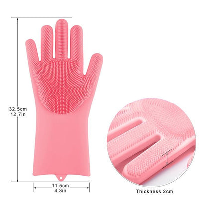 Magic Washing Gloves - Pair Of Silicone Washing Gloves - My Store