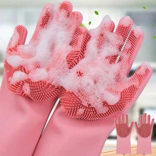 Magic Washing Gloves - Pair Of Silicone Washing Gloves - My Store