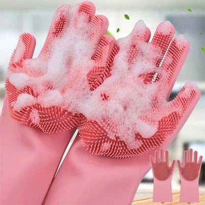 Magic Washing Gloves - Pair Of Silicone Washing Gloves - My Store