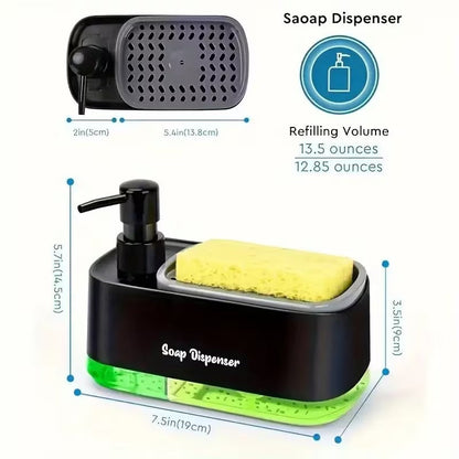 Multi-Functional Soap Dispenser with Built-in Sponge Holder - My Store