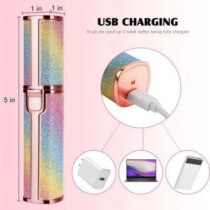 2 in 1 Rainbow Flawless Painless Face Hair Remover