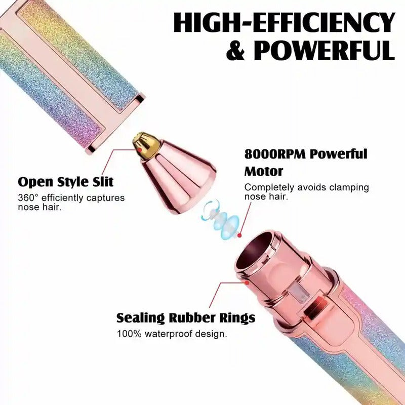 2 in 1 Rainbow Flawless Painless Face Hair Remover