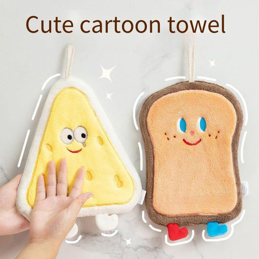2 Pc Cute Cartoon Character Hanging Towel - My Store