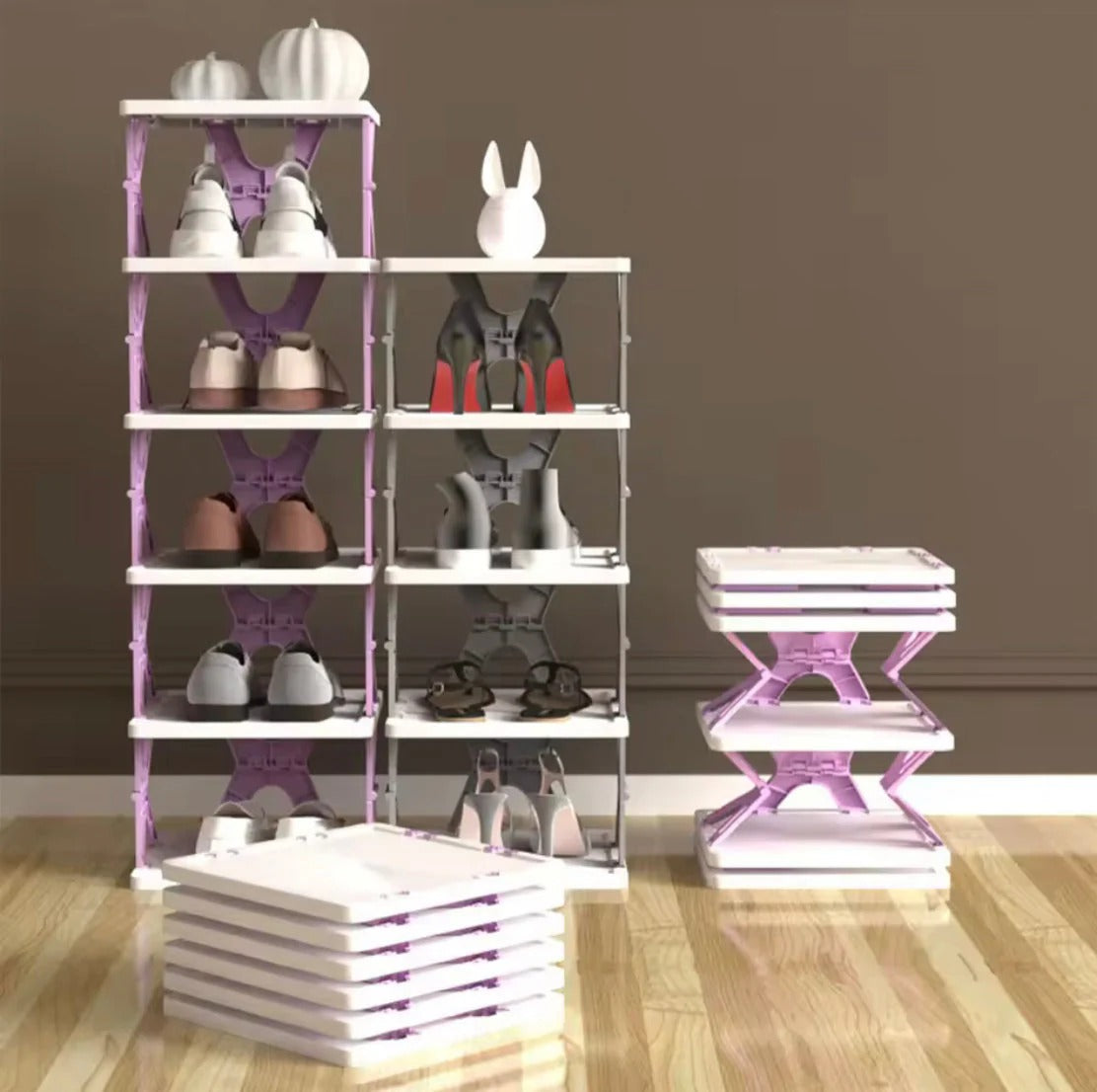 Multi Layer Foldable Storage Rack
