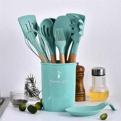 12 PCS Silicone Utensils Spoon Set - My Store