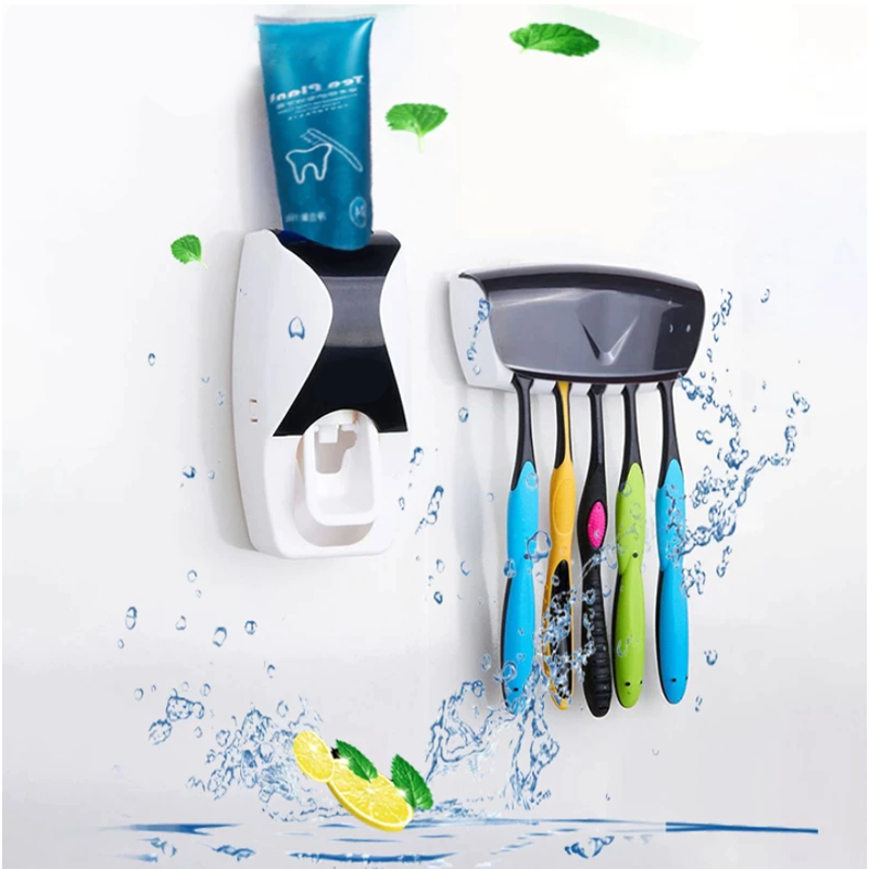 Automatic Toothpaste Dispenser & Toothbrush Holder Set - My Store