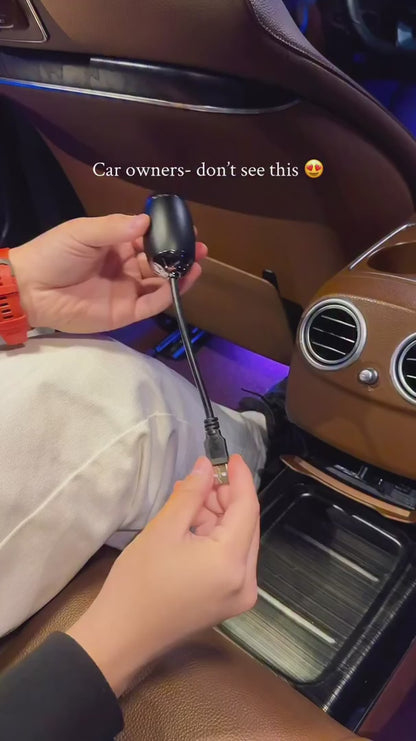 USB Car Starry Sky Projector Light – 360° Flexible Galaxy Ambient Light