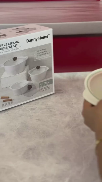 Danny Home Porcelain Soup Pot & Casserole
