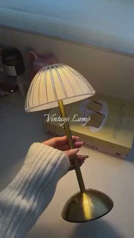 Modern Rechargeable Mushroom Table Lamp – 3 Color Dimmable Cordless LED Lamp
